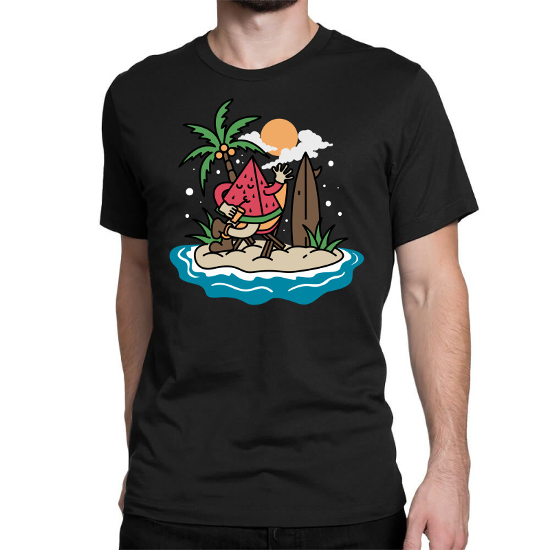 Watermelon Beach Classic T-shirt | Artistshot