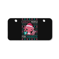 Cute Christmas Axolotl I Axolotl People For Presents Bicycle License Plate | Artistshot