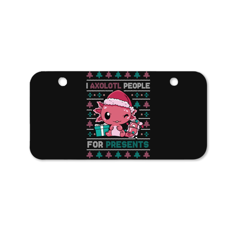 Cute Christmas Axolotl I Axolotl People For Presents Bicycle License Plate | Artistshot