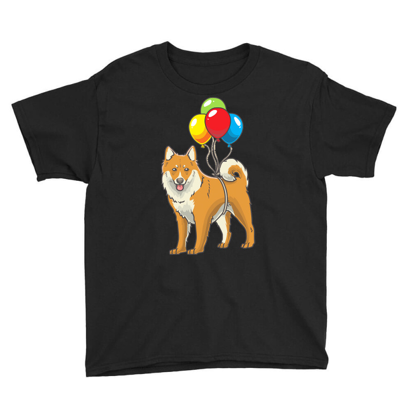 Dog Lover T  Shirt Icelandic Sheepdog Dog With Ballons T  Shirt Youth Tee by greenholttroy502 | Artistshot