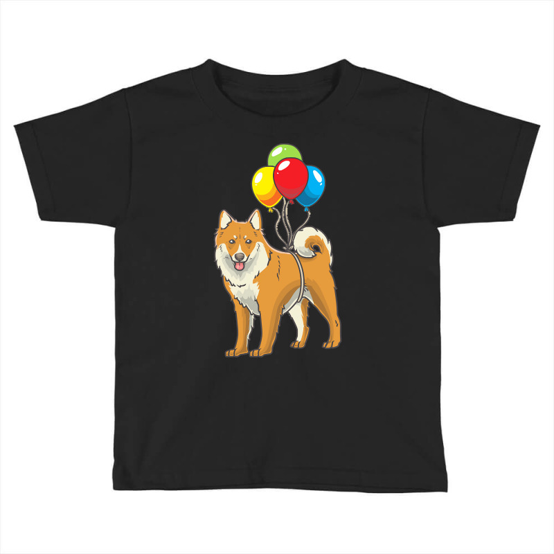 Dog Lover T  Shirt Icelandic Sheepdog Dog With Ballons T  Shirt Toddler T-shirt by greenholttroy502 | Artistshot