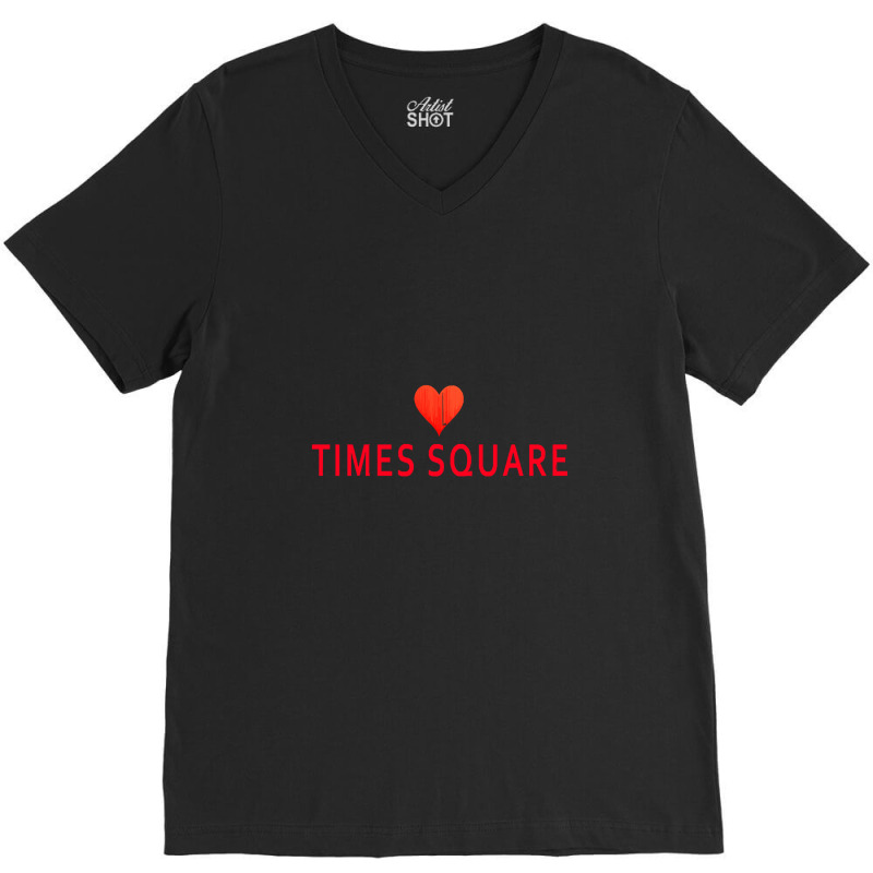 Times Square V-Neck Tee by SandraMarianela | Artistshot