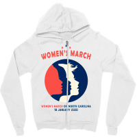 Women's March On North Carolina Zipper Hoodie | Artistshot