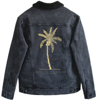 Amelia Island, Florida Classic Beachwear Unisex Sherpa-lined Denim Jacket | Artistshot