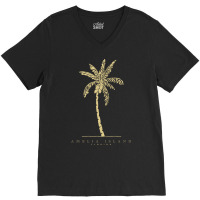 Amelia Island, Florida Classic Beachwear V-neck Tee | Artistshot