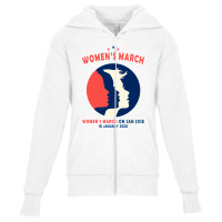 Women's March On San Jose Youth Zipper Hoodie | Artistshot