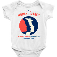 Women's March On San Jose Baby Bodysuit | Artistshot