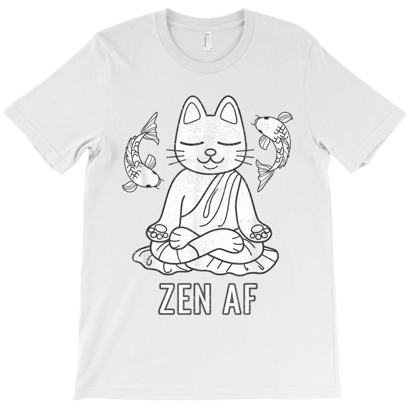 Zen Af Funny Meditating Cat Spiritual Yoga Gift For Women T-shirt | Artistshot