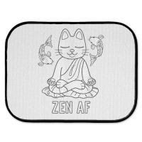 Zen Af Funny Meditating Cat Spiritual Yoga Gift For Women Rear Car Mat | Artistshot