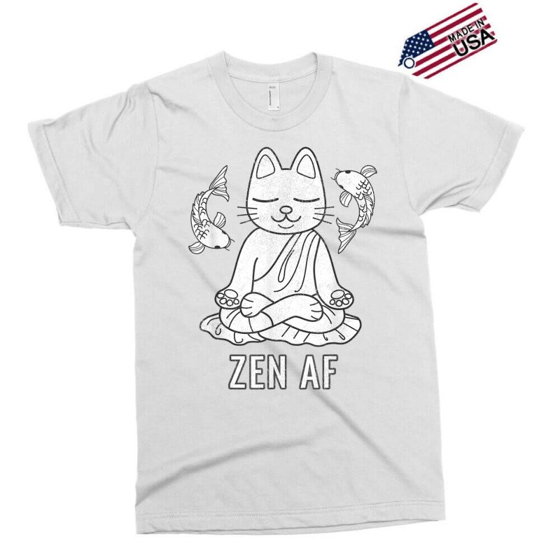 Zen Af Funny Meditating Cat Spiritual Yoga Gift For Women Exclusive T-shirt | Artistshot