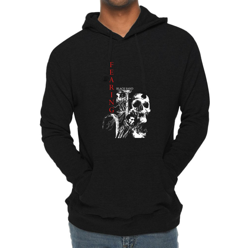 Fearing - Black Sand Lightweight Hoodie by MarshaMiron | Artistshot