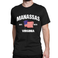 Manassas Virginia Va Usa Stars & Stripes Vintage Style Classic T-shirt | Artistshot