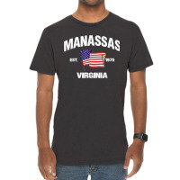 Manassas Virginia Va Usa Stars & Stripes Vintage Style Vintage T-shirt | Artistshot