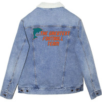 Miami Has The Dolphins 1 Unisex Sherpa-lined Denim Jacket | Artistshot