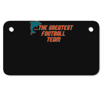 Miami Has The Dolphins 1 Motorcycle License Plate | Artistshot