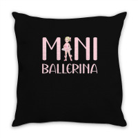 Mini Ballerina Girl Ballet Dancing Kids Dance Cute Dancer Throw Pillow | Artistshot