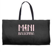 Mini Ballerina Girl Ballet Dancing Kids Dance Cute Dancer Weekender Totes | Artistshot