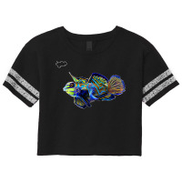 Mandarin Goby Dragonet Saltwater Reef Aquarium Fish Tank Premium Scorecard Crop Tee | Artistshot