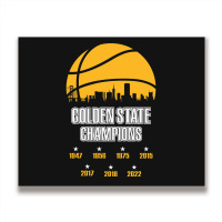 Golden 2022 Basketball For Men Women Warriors Friend Metal Print Horizontal | Artistshot