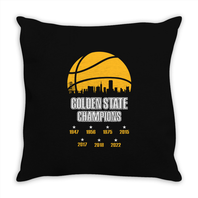 Golden 2022 Basketball For Men Women Warriors Friend Throw Pillow | Artistshot