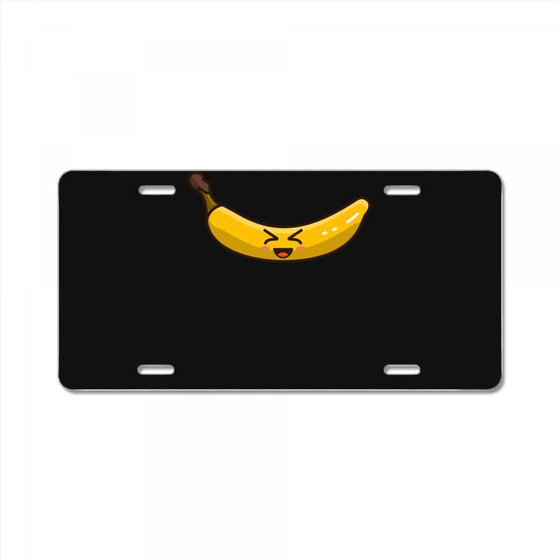 Smile Haha React Banana License Plate | Artistshot