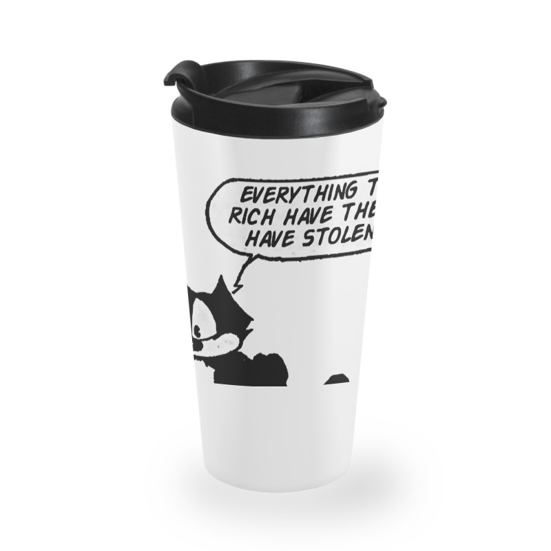 Felix The Socialist Cat Travel Mug | Artistshot