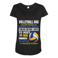 Volleyball Sport Lover Mens Volleyball Dad Some People Have To Wait Th Maternity Scoop Neck T-shirt | Artistshot