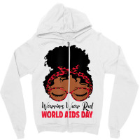 Aids Awareness Shirt Hiv Aids Awareness Warriors Wear Red T Shirt Zipper Hoodie | Artistshot