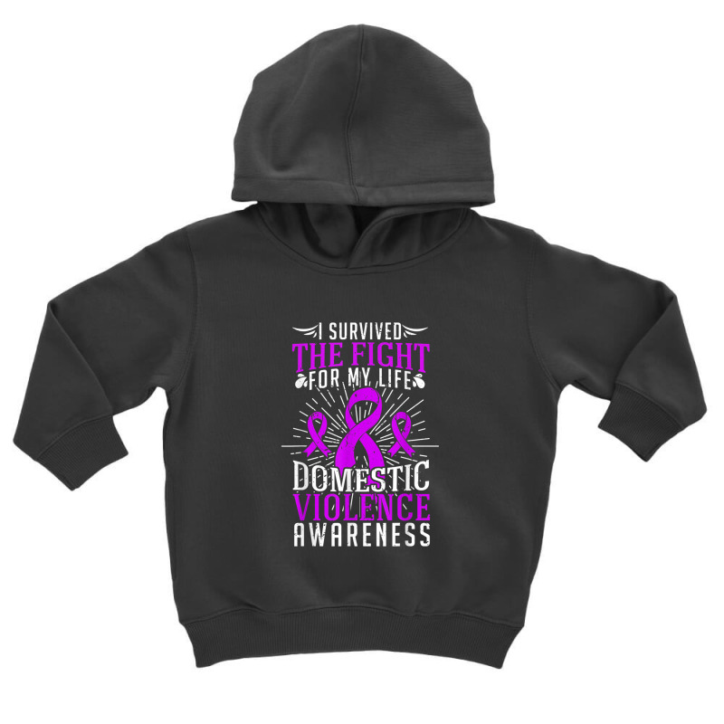 Domestic Violence Awareness Shirt Survivor Gift Design Toddler Hoodie | Artistshot