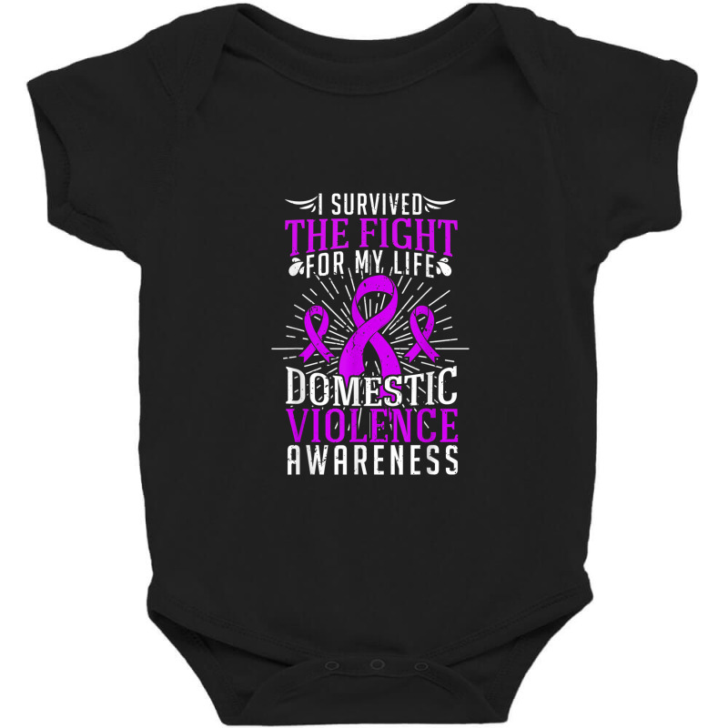 Domestic Violence Awareness Shirt Survivor Gift Design Baby Bodysuit | Artistshot