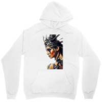 Beautiful Woman Warrior Wearing Damaged Scales A Battle T Shirt Unisex Hoodie | Artistshot