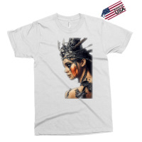 Beautiful Woman Warrior Wearing Damaged Scales A Battle T Shirt Exclusive T-shirt | Artistshot