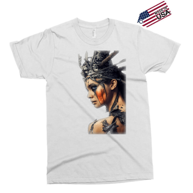 Beautiful Woman Warrior Wearing Damaged Scales A Battle T Shirt Exclusive T-shirt | Artistshot