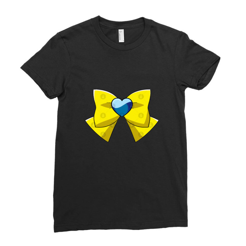 Super Sailor Uranus' Bow Ladies Fitted T-Shirt by TerriBeverly | Artistshot