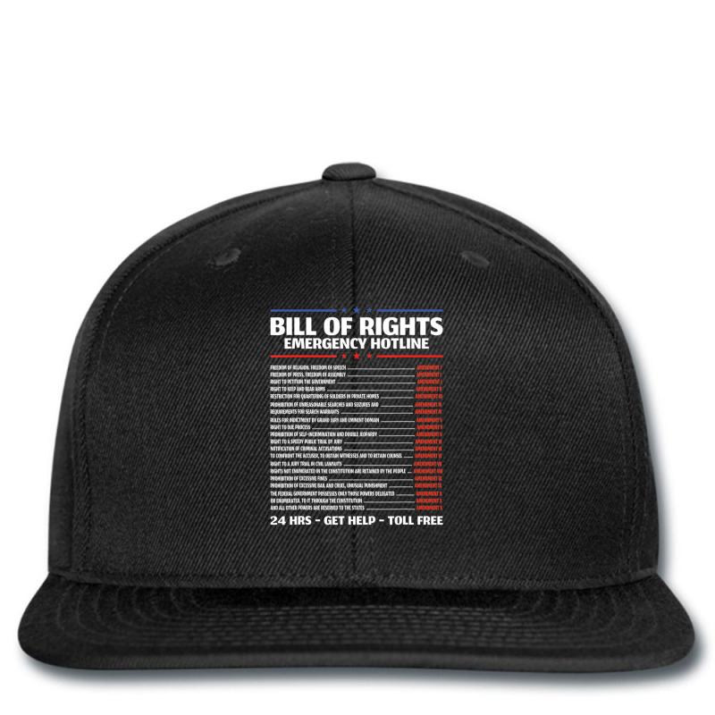 Bill Of Rights Emergency Hotline Amendment 1-10 Constitution Printed hat by Min09 | Artistshot