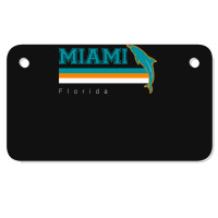 Miami Sports Football Athletic Novelty Dolphin Retro Motorcycle License Plate | Artistshot