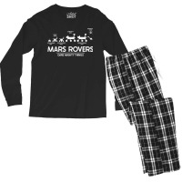 Mars Perseverance Rover Dare Mighty Things Landing Timeline Men's Long Sleeve Pajama Set | Artistshot