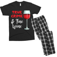 True Crime And Fine Wine Men's T-shirt Pajama Set | Artistshot