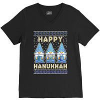 Hanukkah Gnomes Jewish Candles Festival Lights Lover V-neck Tee | Artistshot