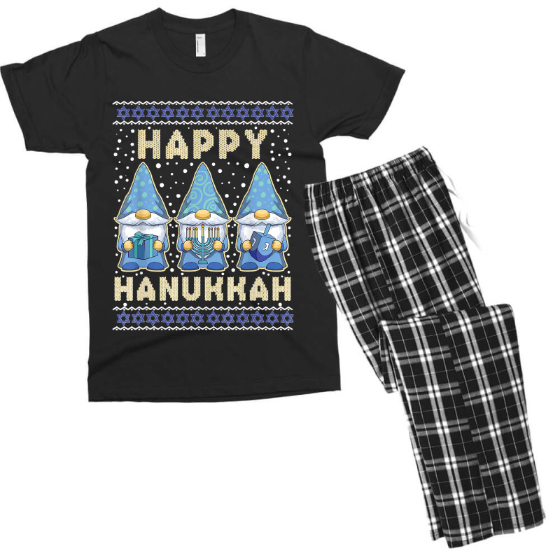 Hanukkah Gnomes Jewish Candles Festival Lights Lover Men's T-shirt Pajama Set | Artistshot