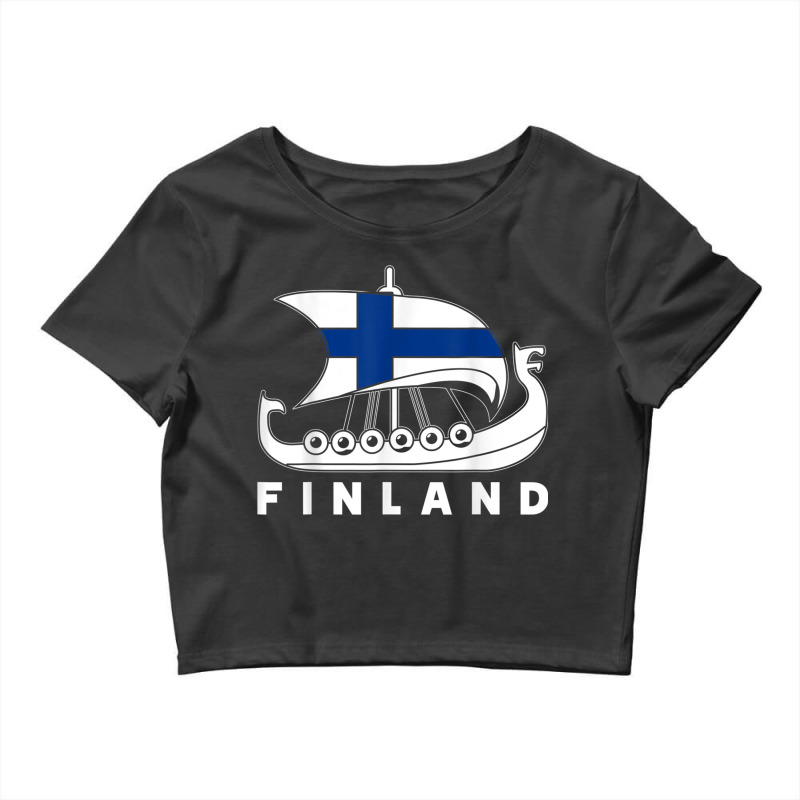 Scandinavia Viking Finland Gift Finland Crop Top by TimothyMichaelHackett | Artistshot