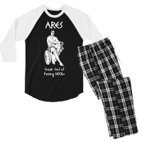 Ares, Greek God Of Pwning N00bs Men's 3/4 Sleeve Pajama Set | Artistshot