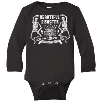 Beautiful-disaster-free-spirit-dancing-with-destiny Long Sleeve Baby Bodysuit | Artistshot