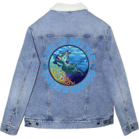 Life Is Better Under Water Marine Biology Scuba Diver Premium Unisex Sherpa-lined Denim Jacket | Artistshot