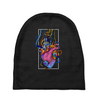 Cyborg Robot Heart Vaporwave Futuristic Cyberpunk Clothing Baby Beanies | Artistshot