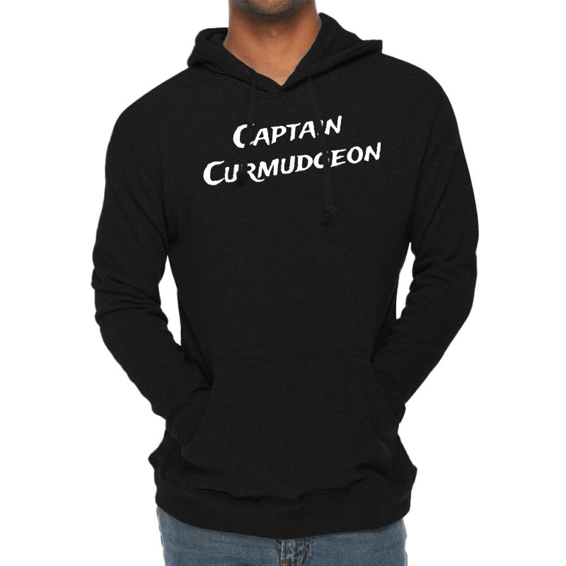 Captain Curmudgeon   Witty Idea For The Salty Crank   Pirate T Shirt Lightweight Hoodie | Artistshot