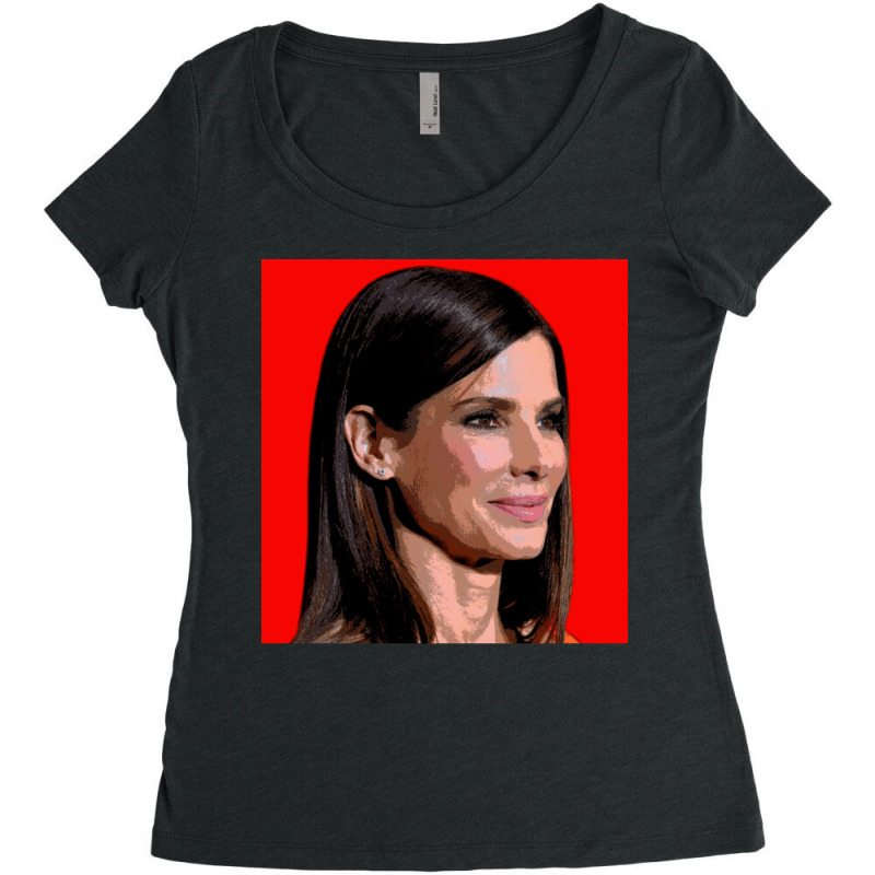 Sandra Bullock Women's Triblend Scoop T-shirt by EdieGretchen | Artistshot