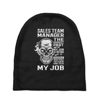 Sales Team Manager T Shirt - The Hardest Part Gift Item Tee Baby Beanies | Artistshot