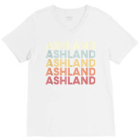 Ashland Virginia Ashland Va Retro Vintage Text Tank Top V-neck Tee | Artistshot