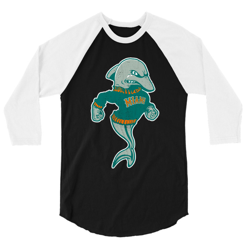 Retro Miami Mascot Original Concept 3/4 Sleeve Shirt | Artistshot